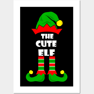 Cute Elf Matching Family Group Christmas Party Funny Posters and Art